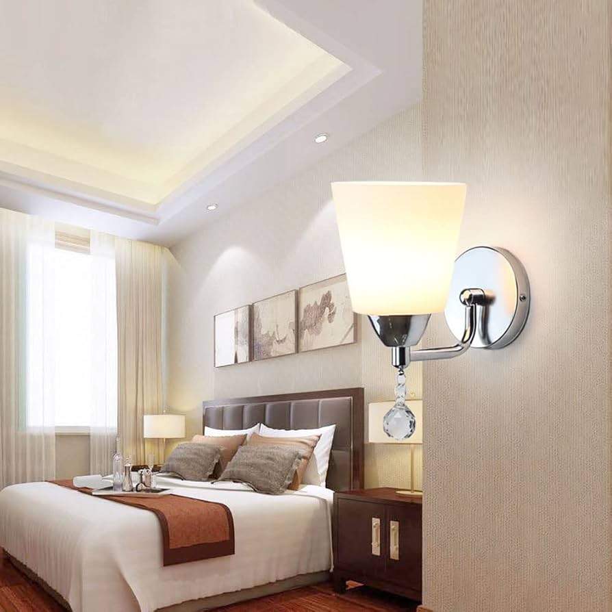 Amazon.com: ZXKYZR8 Crystal Wall Sconce Lights Cup Shade